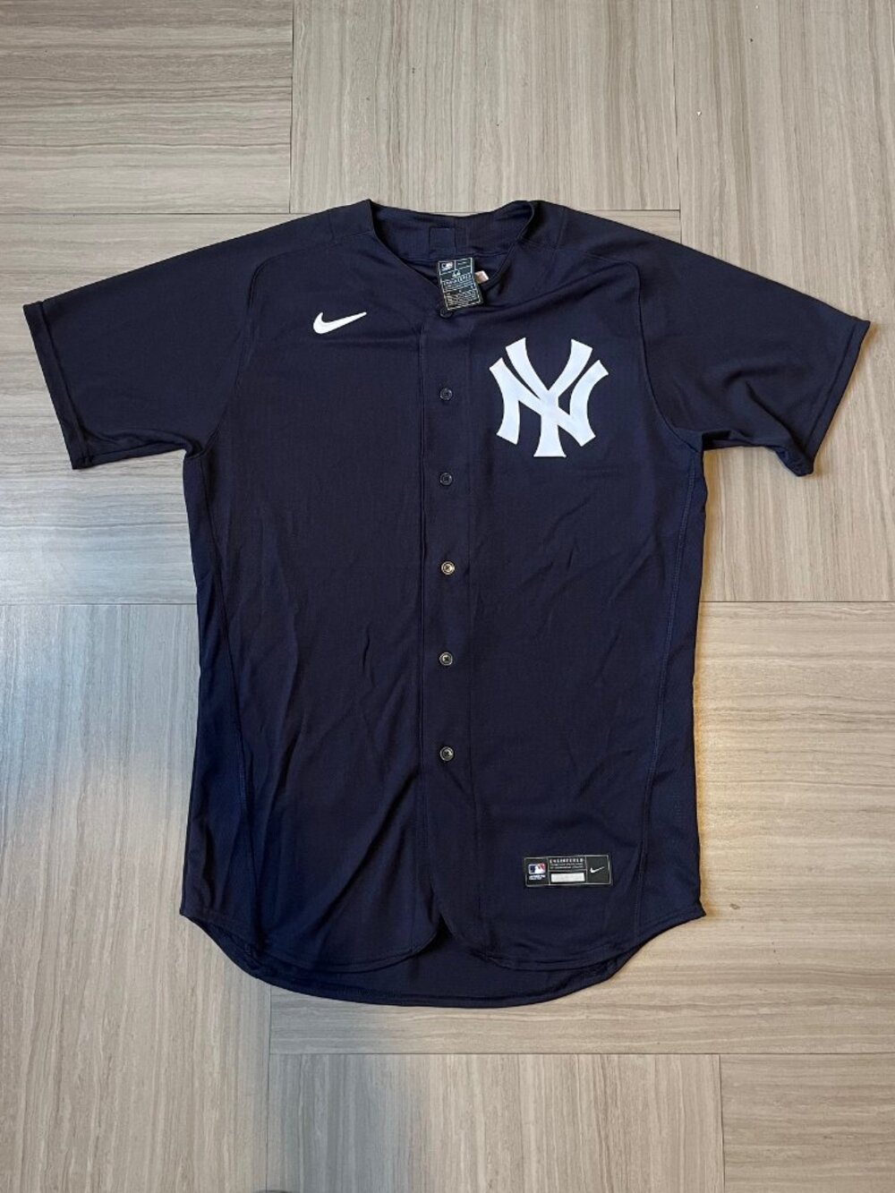 New York Yankees Nike Authentic On Field Navy MLB Jersey | Size Men's 44 Large